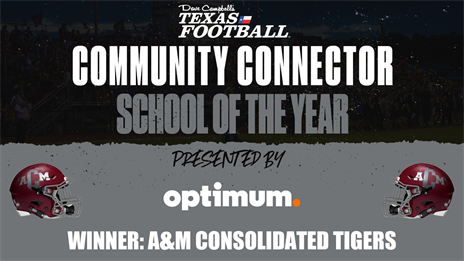Revealed: A&M Consolidated Named Community Connection School of the Year Award Recipient by DCTF and Optimum