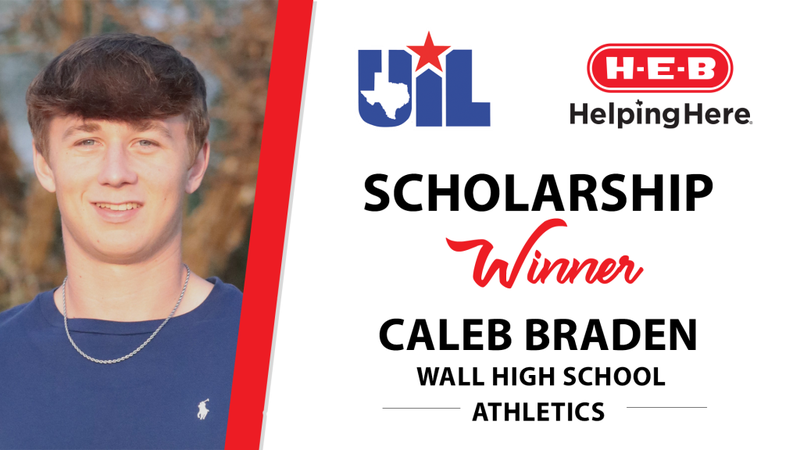 Caleb Braden Heb Scholarship Winner