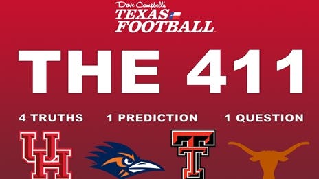 The 411: Texas Tech, Houston roll into rematch; Longhorns get taste of life in SEC