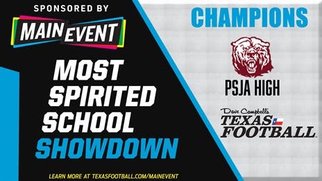 Main Event Most Spirited School Showdown Champion
