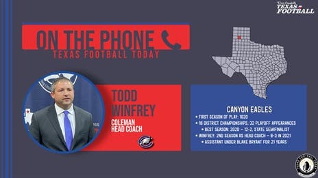 TexasFootball.com Interview: Canyon Head Coach Todd Winfrey
