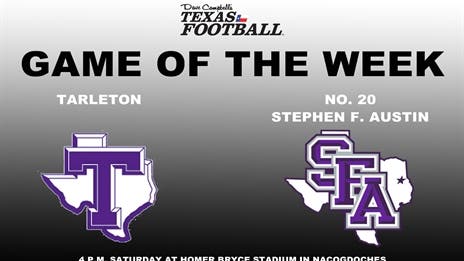 DCTF Game of the Week: Tarleton visits No. 20 SFA in crucial WAC matchup