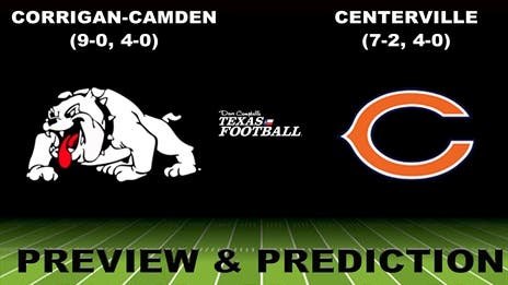 Preview & Prediction: Corrigan-Camden (9-0, 4-0) at Centerville (7-2, 4-0)