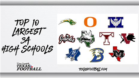 These are the Top 10 largest 3A Texas high schools