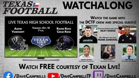 DCTF Watchalong: Vandegrift vs Cedar Ridge with Southlake Carroll coach Riley Dodge & West Mesquite coach Frank Sandoval