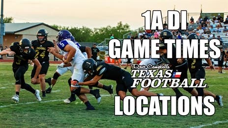 2023 TXHSFB Playoffs: 1A DI Playoff Times and Locations