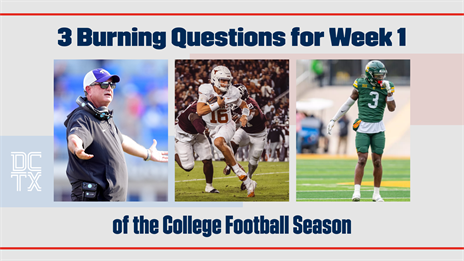 3 Burning Questions for Week 1 of College Football Season