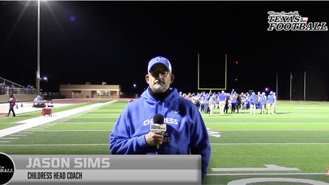MATT STEPP INTERVIEW: Childress head coach Jason Sims