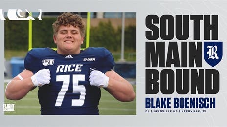 Rice has Everything Blake Boenisch was Looking For