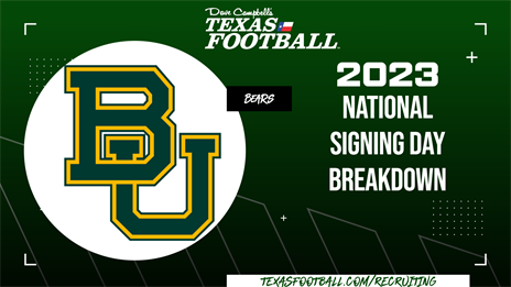 2023 National Signing Day Breakdown: Baylor Bears
