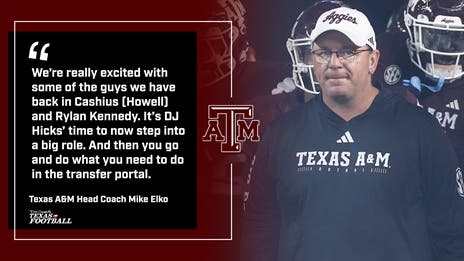 EXCLUSIVE Q&A: Texas A&M's Elko talks Year 2, Marcel Reed