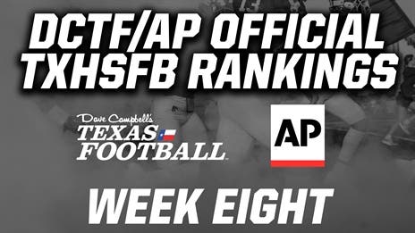 WATCH: DCTF/AP Official TXHSFB Rankings: Week 8