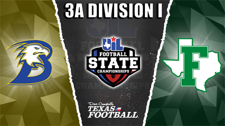 3A Division I UIL Football State Championship Preview: Brock (11-4) vs. Franklin (15-0)