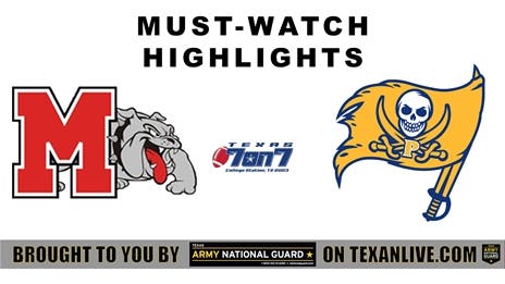 Must Watch Highlights Day 1 of State 7-on-7 presented by Texas Army National Guard: Poth vs. Miles