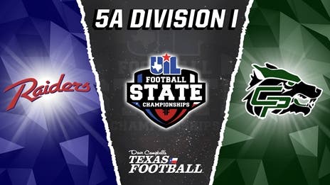 Denton Ryan Raiders (14-0) vs. Cedar Park Timberwolves (14-0): 5A Division I UIL Football State Championship Preview