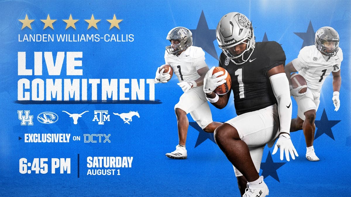 How To Watch Five-Star RB Landen Williams-Callis' Commitment LIVE on DCTX