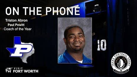 DCTF 2019 Visit Fort Worth Coach of the Year: Paul Pewitt head coach Triston Abron