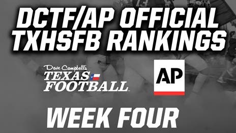 WATCH: DCTF/AP Official TXHSFB Rankings for Week 4