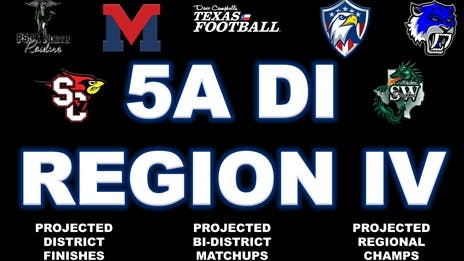 Stepp's 2023 Class 5A Division I Region IV Outlook: Projecting district finishes, bi-district matchups and regional champs!