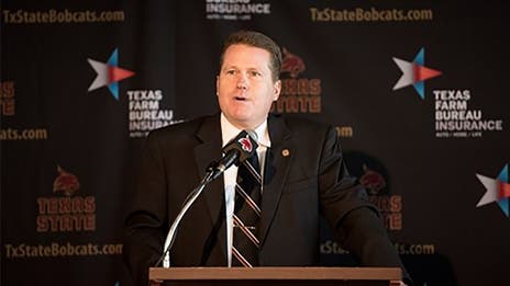 Texas State athletic director Larry Teis stepping down