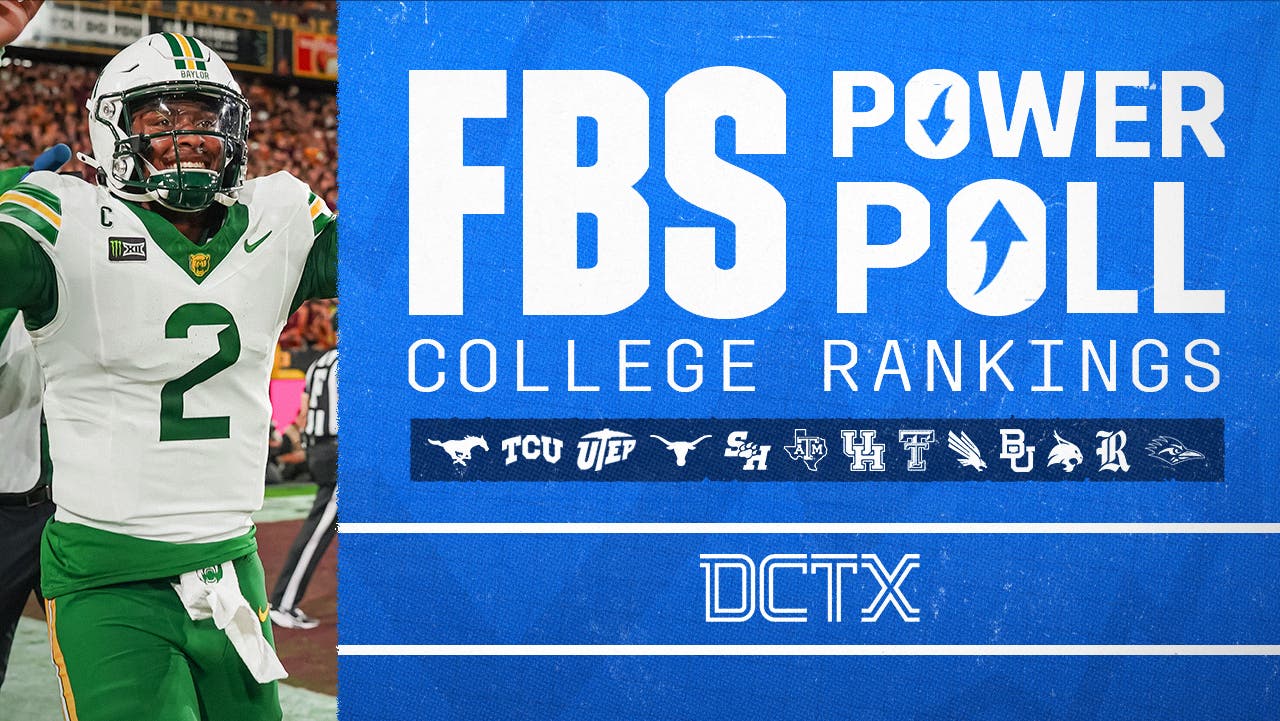 FBS Power Poll: Baylor Jumps Up After Impressive Road Win