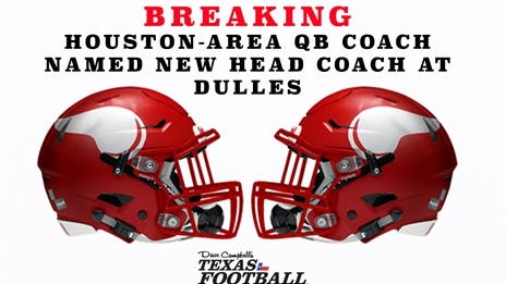 Houston-area QB coach named new head coach at Dulles