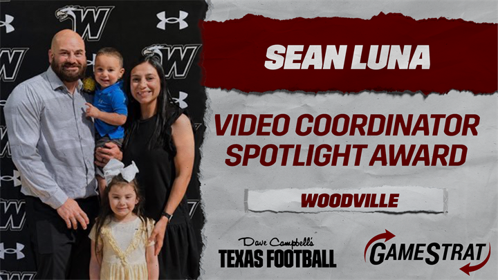 Congratulations to Woodville's Sean Luna on winning the Video Coordinator Spotlight Award presented by GameStrat!