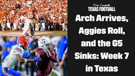 Arch Arrives, Aggies Roll, and the G5 Sinks: Week 7 in Texas