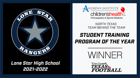 North Texas Team Behind the Team Award Presented by Children's Health Andrew's Institute