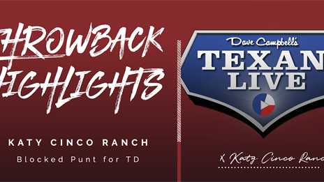Throwback Highlights: Cinco Ranch's blocked punt for TD