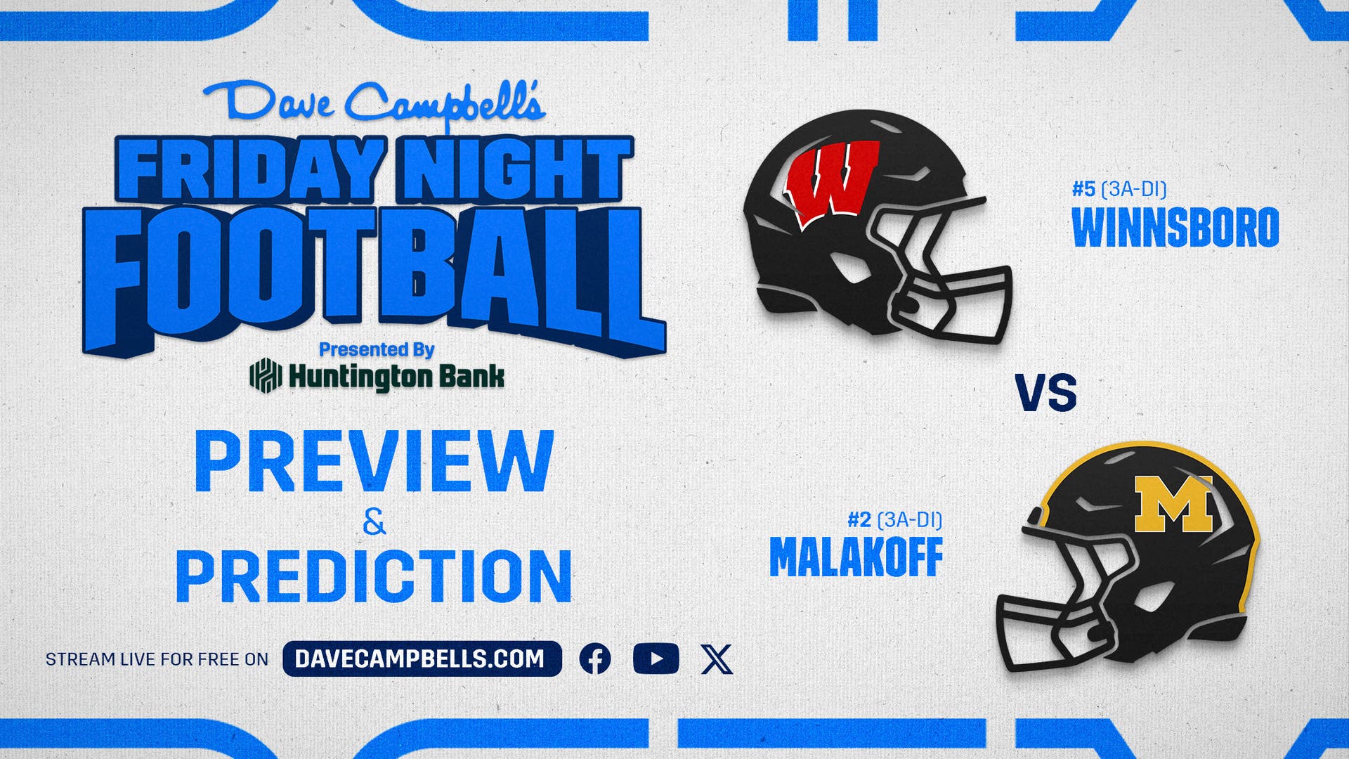 3A Game of the Year? No. 5 Winnsboro visits No. 2 Malakoff