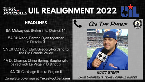 UIL Realignment Presented by Hometown Ticketing: On the Phone with Matt Stepp