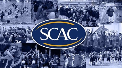 Why does the SCAC conference office remain in Atlanta?