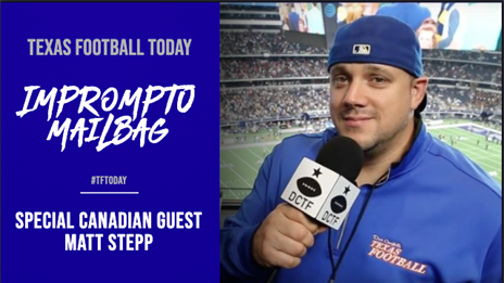 Impromptu Mailbag with Special Canadian guest Matt Stepp