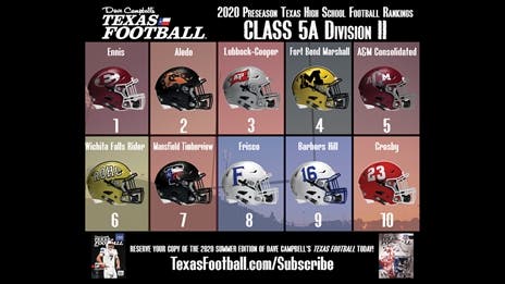 EXCLUSIVE: DCTF/AP Top 10 Preseason Rankings - 5A Division II