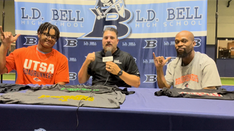 LIVE! L.D. Bell Three-Star DL Tristan Johnson Commits to UTSA