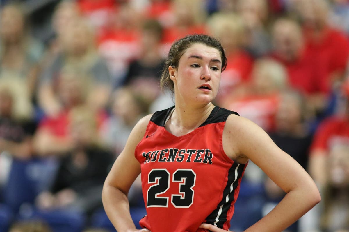 Muenster star Martie McCoy balances football and basketball