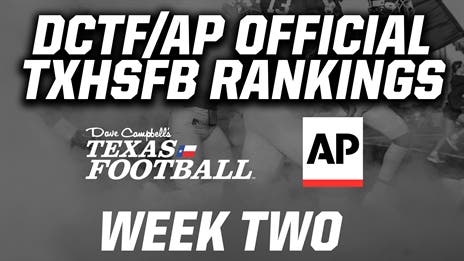 WATCH: DCTF/AP Official TXHSFB Rankings: Week Two