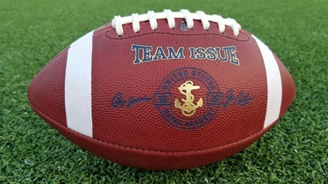 Navy to Honor Heisman Winners Roger Staubach and Joe Bellino with Custom Golden Anchor Game Day Football