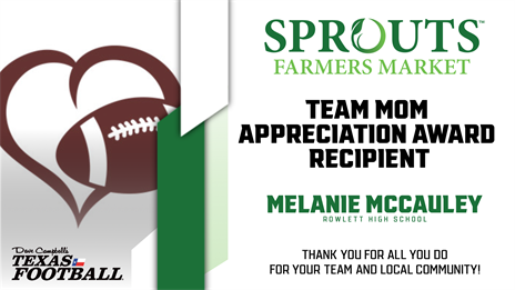 Sprouts Farmers Market Team Mom Appreciation Award: Rowlett & North Garland Finalist