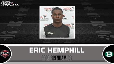 Recruiting Scoop: Brenham 2022 CB Eric Hemphill