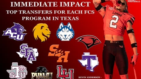Immediate Impact: Top Transfers for each FCS program in Texas