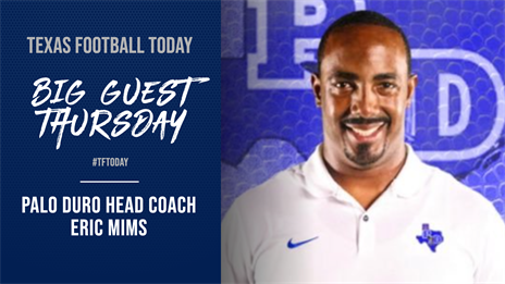 Big Guest Thursday: New Palo Duro Head Coach Eric Mims