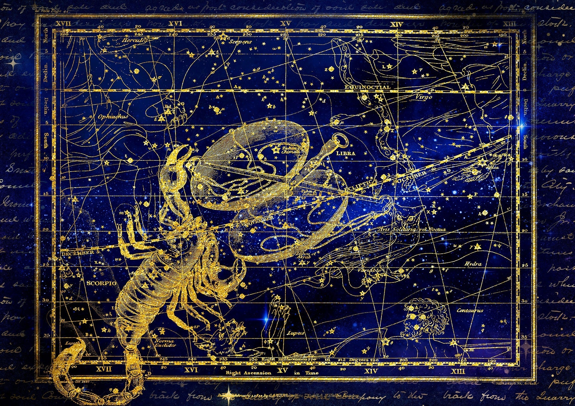 Scorpio and Libra Constellations