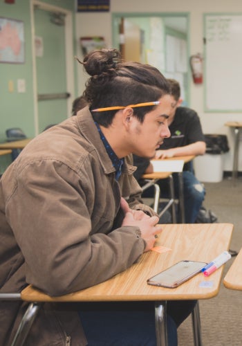 Youth Entrepreneurship student in class