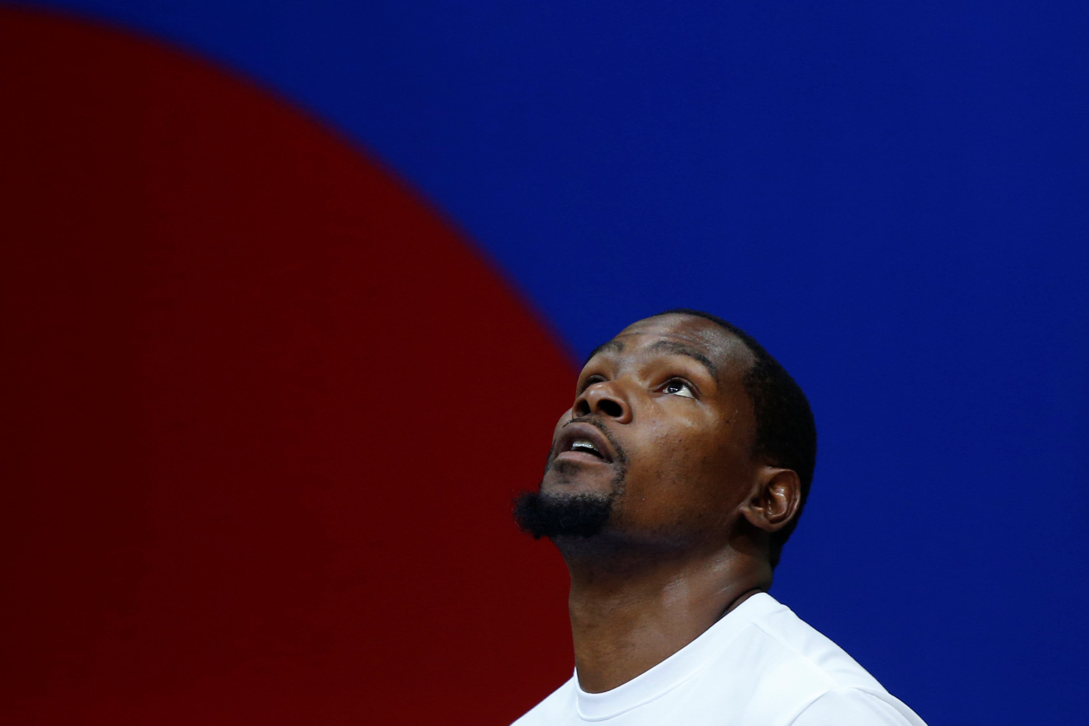 Kevin Durant in a promotional event in 2016, Hong Kong.