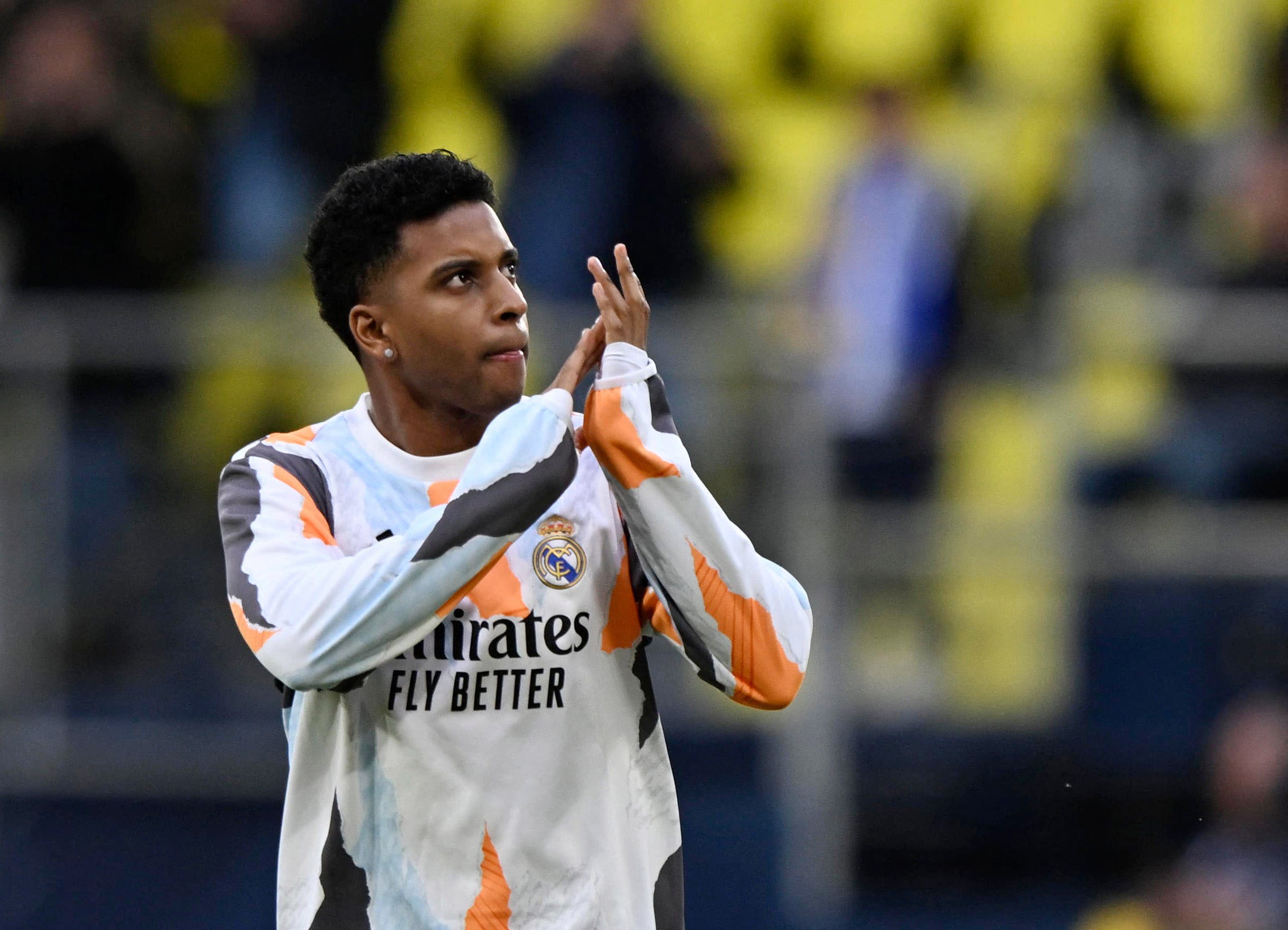 Rodrigo playing for Real Madrid v Villarreal.