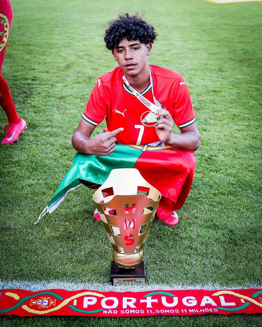 Cristiano Ronaldo Jr. scored his first two goals for Portugal U15s in their 3-2 win over Croatia