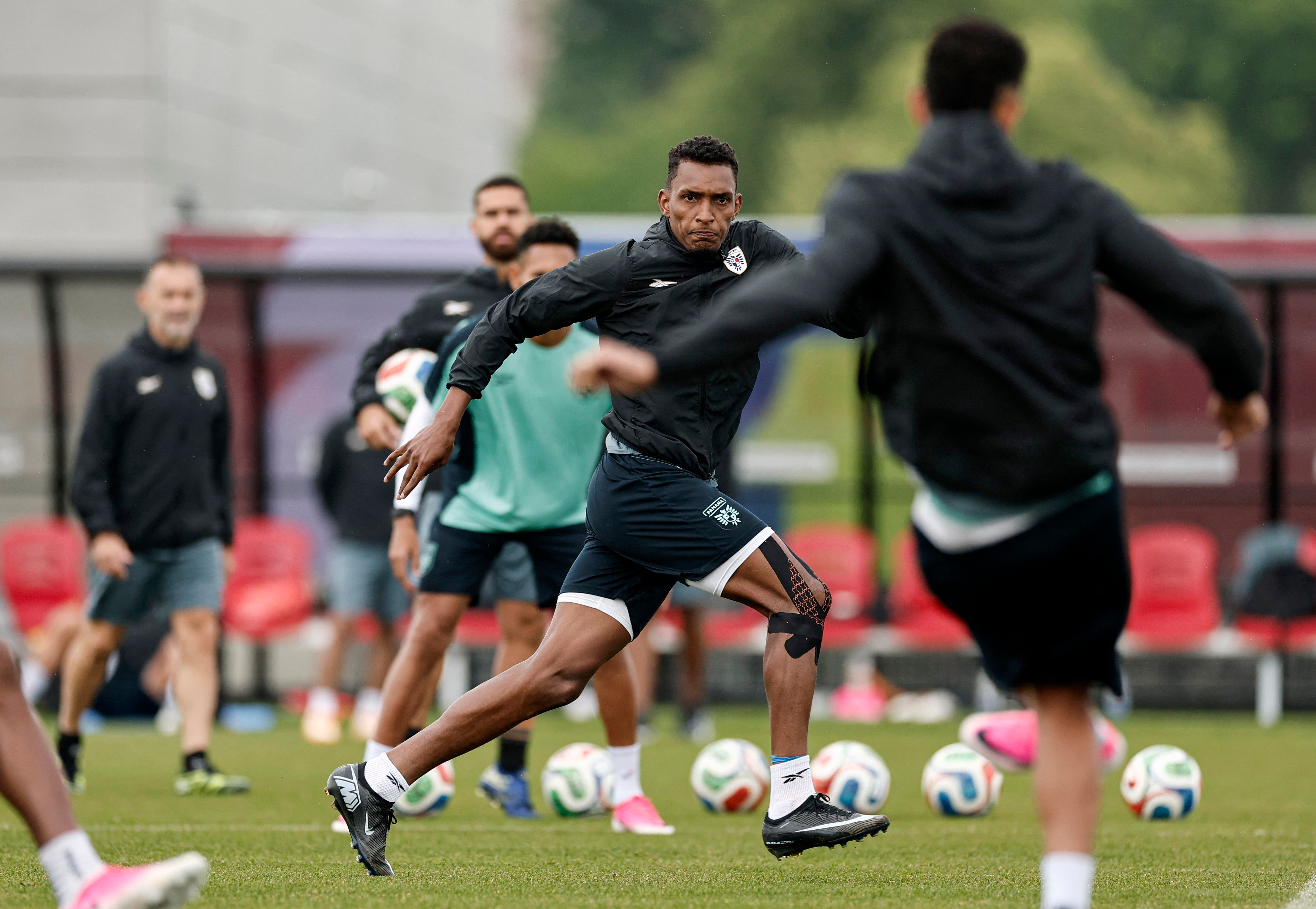 Soccer Football - FIFA World Cup 2026 - Panama Training - Centennial Park, Toronto, Canada - June 22, 2026 Panama's Jiovany Ramos during training REUTERS/Benoit Tessier

