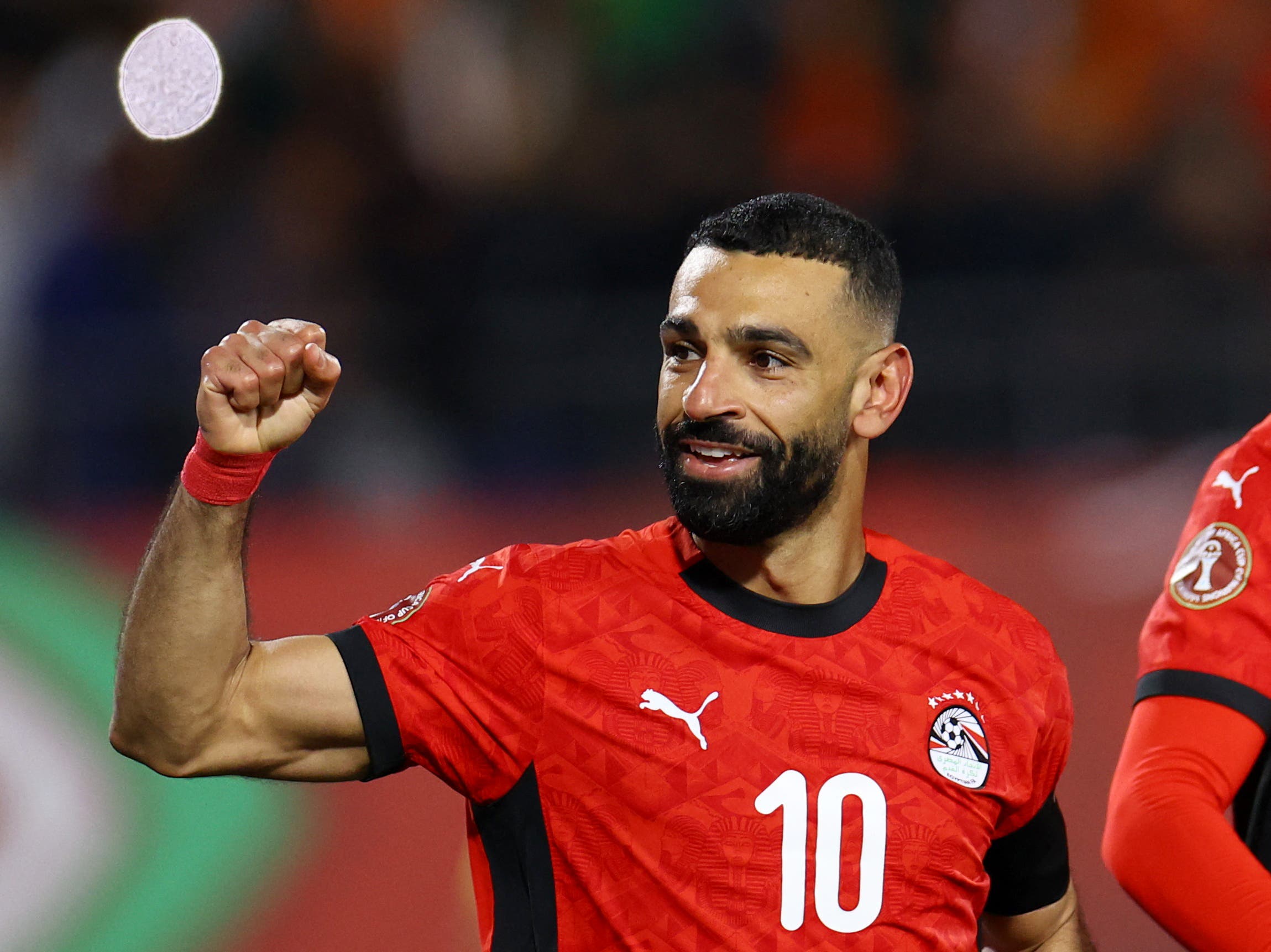 Soccer Football - CAF Africa Cup of Nations - Morocco 2025 - Quarter Final - Egypt v Ivory Coast - Adrar Stadium, Agadir, Morocco - January 10, 2026 Egypt's Mohamed Salah celebrates scoring their third goal REUTERS/Siphiwe Sibeko